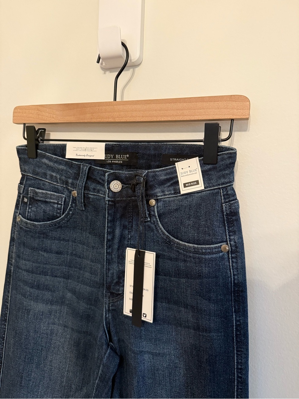 Judy Blue • Be In Control Tummy Control NWT Sz 0 Straight Dark Wash Jean - Picture 8 of 11